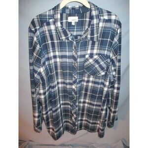 Button down blue plaid 3xl